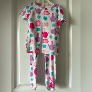 Carter's Kids Pajama Set - Pink, Purple, Teal - Size 3T - Preloved
